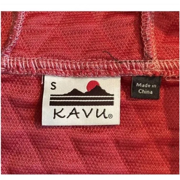 Kavu Quilted Zip Up Outdoor Pink Small Hoodie - Picture 5 of 5
